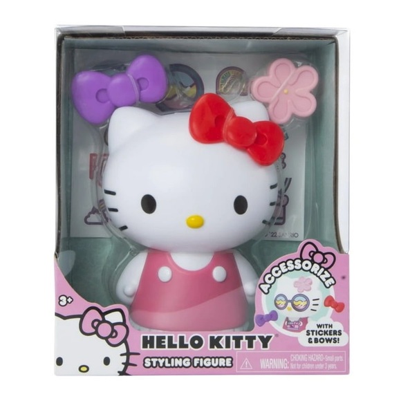 Hello Kitty Styling Figure with Stickers & Bows! - Picture 1 of 6